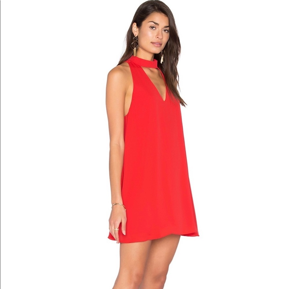 Candy apple red Amanda Uprichard dress
